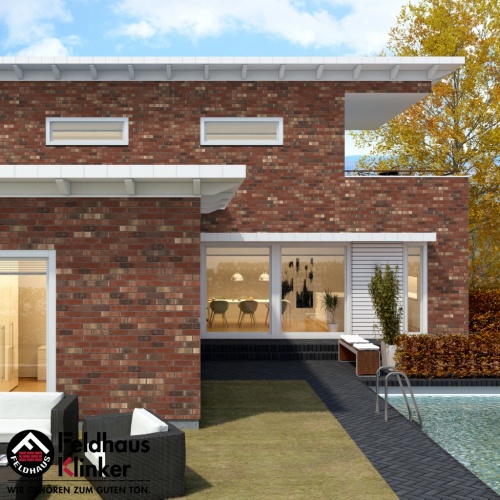 Кирпич клинкерный пустотелый Feldhaus Klinker K750 vascu ardor rotado, 240*115*71 мм